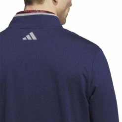 Adidas Lightweight COLD.RDY 1/4 Zip Pullover 12 Adidas Lightweight COLD.RDY 1/4 Zip Pullover -Callaway Store adidas 2023 cold rdy quarter zip pullover collegiate navy back detail itempicture