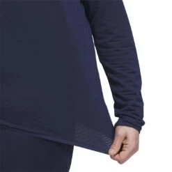 Adidas Lightweight COLD.RDY 1/4 Zip Pullover 13 Adidas Lightweight COLD.RDY 1/4 Zip Pullover -Callaway Store adidas 2023 cold rdy quarter zip pullover collegiate navy fabric detail itempicture
