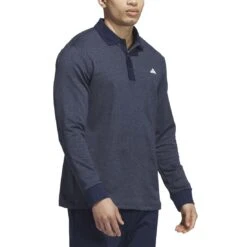 Adidas Essentials Long Sleeve Polo -Callaway Store adidas 2023 essentials long sleeve polo collegiate navy side itempicture