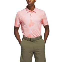 Adidas Flower Mesh Polo 10 Adidas Flower Mesh Polo -Callaway Store adidas 2023 flower mesh polo coral fusion white itempicture