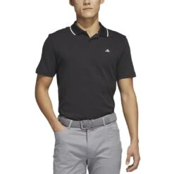 Adidas 2023 Go-To Pique Polo 8 Adidas 2023 Go-To Pique Polo -Callaway Store adidas 2023 go to pique polo black front itempicture