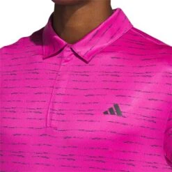 Adidas Stripe Zipper Polo 11 Adidas Stripe Zipper Polo -Callaway Store adidas 2023 stripe zipper polo lucid fuchsia detail2 itempicture