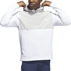 Adidas Textured Anorak -Callaway Store adidas 2023 textured anorak white itempicture