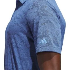 Adidas Textured Jacquard Polo 14 Adidas Textured Jacquard Polo -Callaway Store adidas 2023 textured jacquard polo blue fusion detail1 itempicture