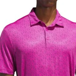 Adidas 2023 Ultimate365 Allover Print Polo -Callaway Store adidas 2023 ultimate365 allover print polo lucid fuchsia detail1 itempicture