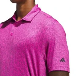 Adidas 2023 Ultimate365 Allover Print Polo -Callaway Store adidas 2023 ultimate365 allover print polo lucid fuchsia detail2 itempicture