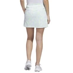 Adidas Women's Essentials Jacquard Skort -Callaway Store adidas 2023 womens essentials jacquard skort white lucid lemon back itempicture