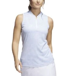 Adidas Women's Essentials Sleeveless Polo 8 Adidas Women's Essentials Sleeveless Polo -Callaway Store adidas 2023 womens essentials sleeveless polo wonder blue front itempicture