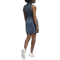 Adidas Women's Ultimate365 Tour Sleeveless Dress 10 Adidas Women's Ultimate365 Tour Sleeveless Dress -Callaway Store adidas 2023 womens ultimate365 tour sleeveless dress arctic night back itmepicture
