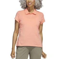 Adidas 2023 Women's Go-To Heathered Polo 8 Adidas 2023 Women's Go-To Heathered Polo -Callaway Store adidas 23 womens go to heathered polo coral fusion itempicture