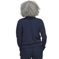 Adidas 2023 Women's Knit Bomber Jacket -Callaway Store adidas 23 womens knit bomber jacket collegiate navy back itempicture