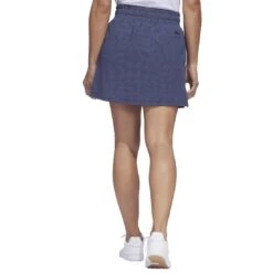 Adidas 2023 Women's Seersucker Skort -Callaway Store adidas 23 womens seersucker 16 inch skort collegiate navy back itempicture