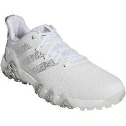 Adidas Codechaos 22 Golf Shoes White/Silver/Grey Two 9 Adidas Codechaos 22 Golf Shoes White/Silver/Grey Two -Callaway Store adidas codechaos 22 golf shoes white silver grey two front itempicture