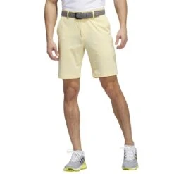 Adidas Crosshatch 9-Inch Shorts 14 Adidas Crosshatch 9-Inch Shorts -Callaway Store adidas crosshatch 9 inch shorts almost yellow model front itempicture