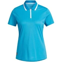 Adidas F21 Women's Equipment Short Sleeve Polo -Callaway Store adidas f21 womens equipement short sleeve polo sonic aqua itempicture
