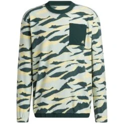 Adidas Texture Print Crewneck 13 Adidas Texture Print Crewneck -Callaway Store adidas fw22 texture print crewneck linen green hero itempicture