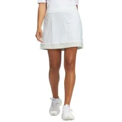 Adidas Women's 16 Inch Ultimate365 Printed Skort -Callaway Store adidas fw22 womens 16 inch ultimate365 printed skort linen green front itempicture