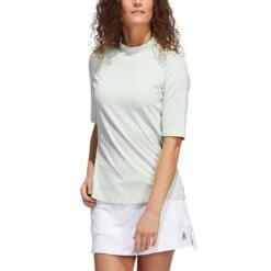 Adidas Women's Essentials Mock Polo 6 Adidas Women's Essentials Mock Polo -Callaway Store adidas fw22 womens essentials mock polo linen green itempicture