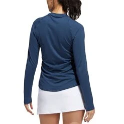 Adidas FW22 Women's Long Sleeve Crew Shirt -Callaway Store adidas fw22 womens long sleeve crew shirt crew navy back itempicture