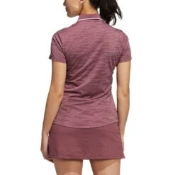 Adidas Women's Novelty Polo -Callaway Store adidas fw22 womens novelty polo quiet crimson back itempicture