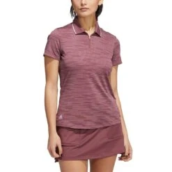 Adidas Women's Novelty Polo -Callaway Store adidas fw22 womens novelty polo quiet crimson itempicture