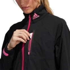 Adidas Women's RAIN.RDY Jacket 8 Adidas Women's RAIN.RDY Jacket -Callaway Store adidas fw22 womens rain rdy jacket black pocket detail itempicture
