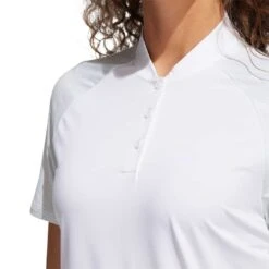 Adidas FW22 Women's Ultimate365 Printed Polo -Callaway Store adidas fw22 womens ultimate365 printed polo white detail itempicture