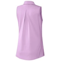 Adidas Women's Ultimate365 Solid Sleeveless Polo -Callaway Store adidas fw22 womens ultimate365 solid sleeveless polo bliss lilac back itempicture