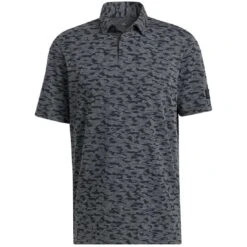 Adidas Go-To Camo Print Polo -Callaway Store adidas go to camo print polo black front itempicture