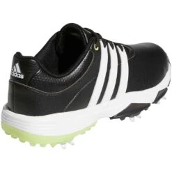 Adidas Juniors Tour360 Infinity Golf Shoes Black/White/Pulse Lime -Callaway Store adidas juniors tour360 infinity golf shoes black white pulse lime gv9666 heel itempicture