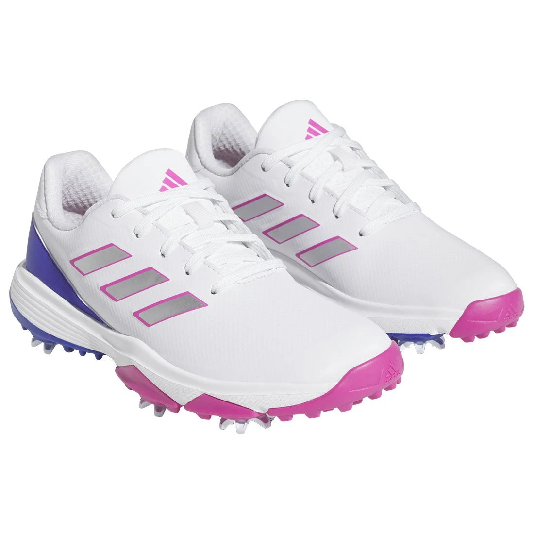 Adidas Juniors ZG23 Golf Shoes White/Lucid Fuchsia 4 Adidas Juniors ZG23 Golf Shoes White/Lucid Fuchsia - Image 4