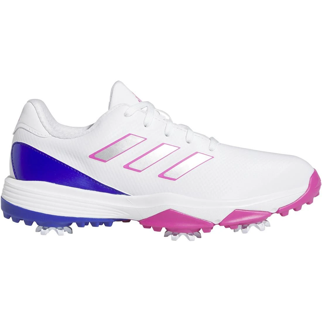 Adidas Juniors ZG23 Golf Shoes White/Lucid Fuchsia 1 Adidas Juniors ZG23 Golf Shoes White/Lucid Fuchsia