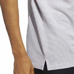 Adidas Ottoman Stripe Polo -Callaway Store adidas ottoman stripe polo grey two white detail hem itempicture