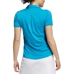Adidas 2021 Women's Ultimate365 Solid Polo -Callaway Store adidas s21 womens ultimate365 solid short sleeve polo sonic aqua back itempicture