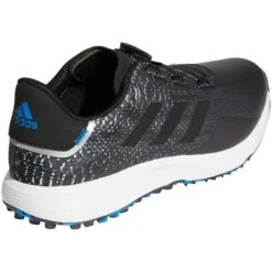 Adidas S2G Spikeless BOA Golf Shoes Black/Grey Six -Callaway Store adidas s2g spikeless boa golf shoes black grey six gv9789 back itempicture