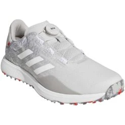 Adidas S2G Spikeless BOA Golf Shoes Grey Two/White/Grey Three -Callaway Store adidas s2g spikeless golf shoes grey two white grey three gv9786 front itempicture