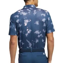 Adidas Splatter Print Polo -Callaway Store adidas splatter print polo crew navy back itempicture