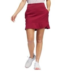 Adidas Women's 16 Inch Frill Skort -Callaway Store adidas ss22 womens 16 inch frill skort legacy burgundy itempicture