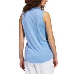 Adidas Women's Essential Sleeveless Polo -Callaway Store adidas ss22 womens essential sleeveless polo blue rush back itempicture