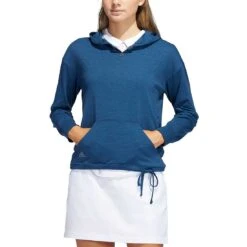 Adidas Women's Essentials Slub Recycled Hoodie -Callaway Store adidas ss22 womens essentials slub recycled hoodie crew navy itempicture