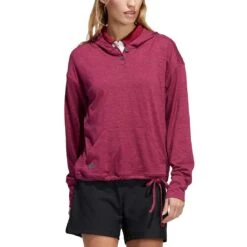 Adidas Women's Essentials Slub Recycled Hoodie -Callaway Store adidas ss22 womens essentials slub recycled hoodie legacy burgundy itempicture