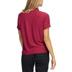 Adidas Women's Go-To Polo -Callaway Store adidas ss22 womens go to polo legacy burgundy back itempicture