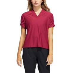 Adidas Women's Go-To Polo -Callaway Store adidas ss22 womens go to polo legacy burgundy itempicture