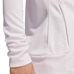 Adidas Women's Textured Full Zip Jacket -Callaway Store adidas ss22 womens textured full zip jacket almost pink detail itempicture