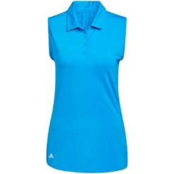 Adidas 2022 Women's Ultimate365 Solid Sleeveless Polo -Callaway Store adidas ss22 womens ultimate365 solid sleeveless polo blue rush itempicture
