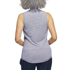 Adidas Women's Two Color Ottoman Sleeveless Polo 14 Adidas Women's Two Color Ottoman Sleeveless Polo -Callaway Store adidas ss23 w two color ottoman sleeveless polo collegiate navy back itempicture