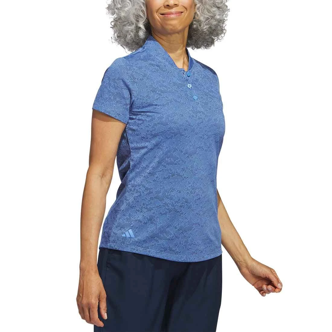 Adidas Women's Jacquard Polo 4 Adidas Women's Jacquard Polo - Image 4