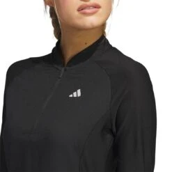 Adidas Women's Long Sleeve Golf Dress 9 Adidas Women's Long Sleeve Golf Dress -Callaway Store adidas ss23 womens long sleeve golf dress black detail2 itempicture
