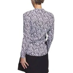 Adidas Women's Ultimate365 Print Pullover 14 Adidas Women's Ultimate365 Print Pullover -Callaway Store adidas ss23 womens ultimate365 print pullover black white back itempicture