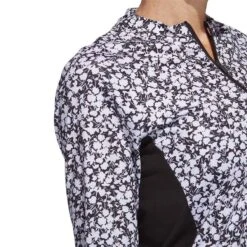 Adidas Women's Ultimate365 Print Pullover 15 Adidas Women's Ultimate365 Print Pullover -Callaway Store adidas ss23 womens ultimate365 print pullover black white detail itempicture